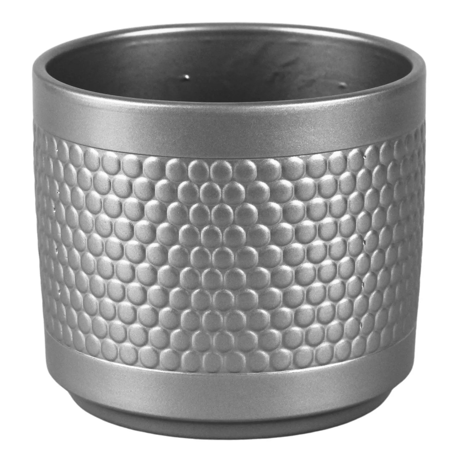 Osłonka Cylinder srebrna 12,5 cm - 6 szt.