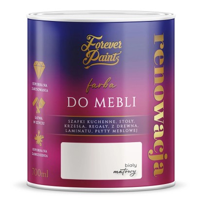 Hirsch Farba Forever Paints do mebli biała 0,7L