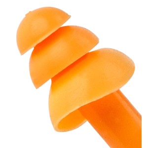 Pomarańczowa zatyczka do uszu t.b.t. dla OBI, spiralna.