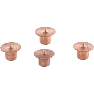 wolfcraft Kołki centrujące Ø 6 mm, 4 sztuki ze stali do oznaczania otworów na kołki.