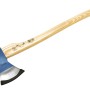 LUX Siekiera ciesielska Comfort, 60 cm, 1 kg. Siekiera z jesionowym trzonkiem i niebieską głowicą.