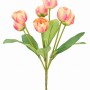 Sztuczne bukiet tulipan jasny róż - 41 cm