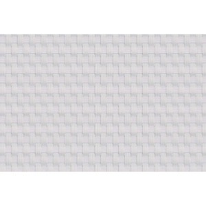 Biała mata ogrodzeniowa t.b.t. z plecionym wzorem do ogrodu.