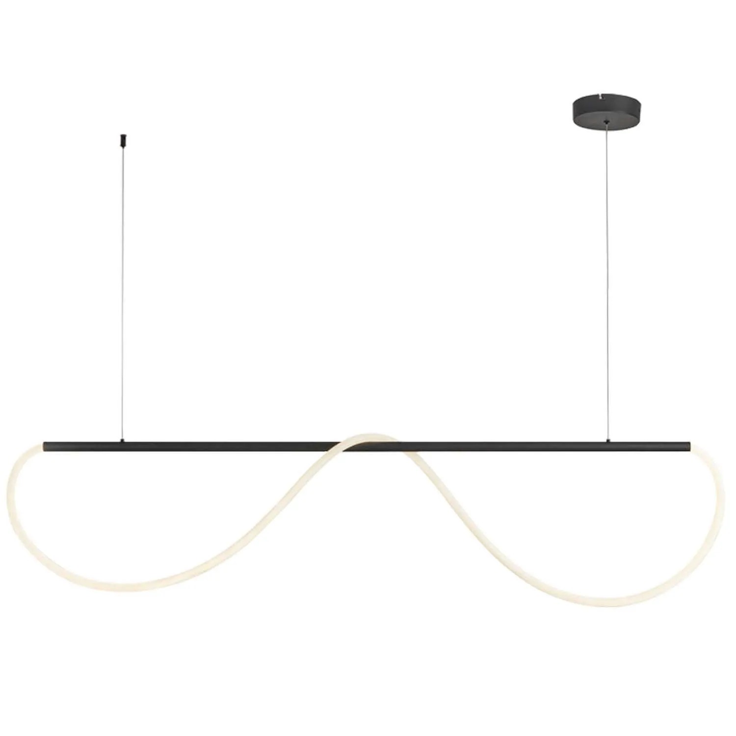 Light Prestige Lampa wisząca LED MELECA M 36W CCT 4400lm czarna