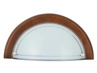 Rabalux Półplafon UFO 1xE27 60W 15x30 cm ciemne drewno Rabalux Półplafon UFO 1xE27 60W 15x30 cm ciemne drewno