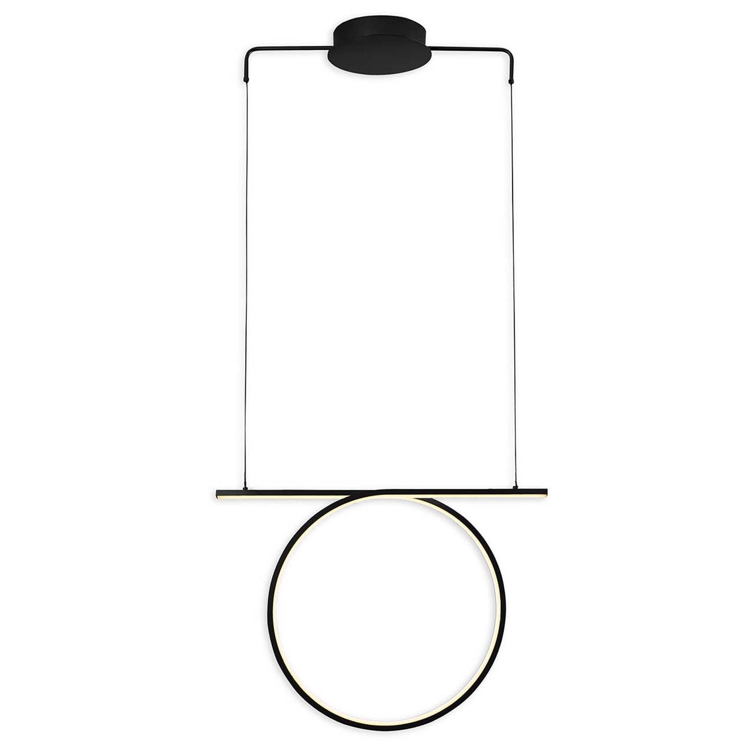 Goldlux Lampa wisząca LED ODETTA 30W 4000K 3750lm 56 cm czarna