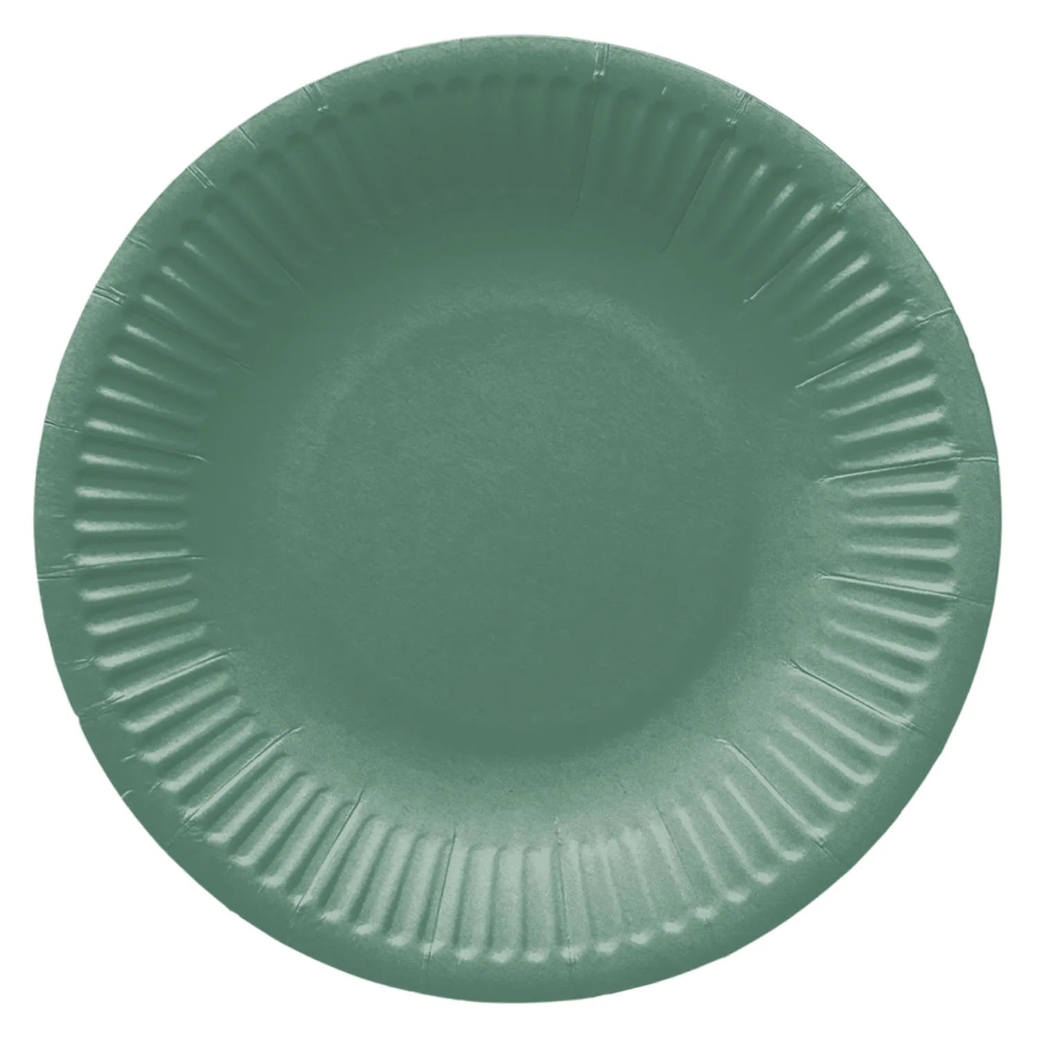 Talerze papierowe MONOCOLOR DARK GREEN - śr. 18 cm