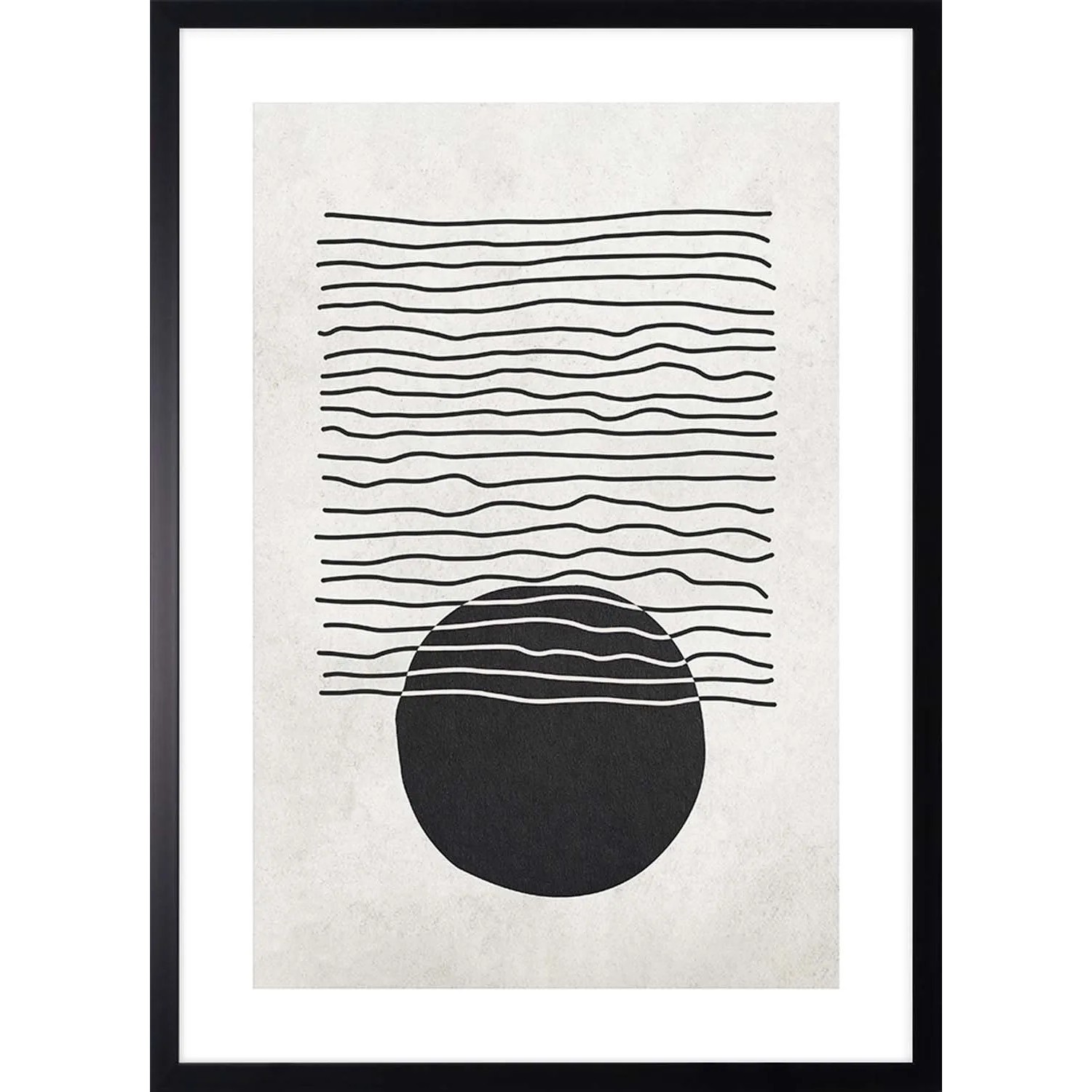ARS LONGA Obraz CIRCLE WITH LINES 53 x 73 cm