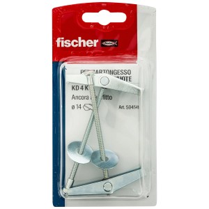 Fischer KD 4 K kotwa sprężynowa (2 szt.) z prętem gwintowanym do pustych przestrzeni.