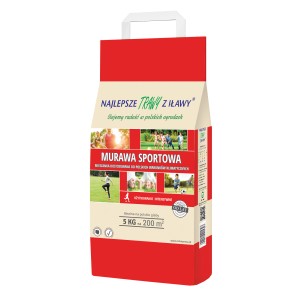 Worek nasion trawy sportowej, dostosowanej do polskich warunków klimatycznych. Idealna do intensywnego użytkowania.