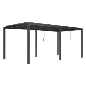 Pergola LUXE LED antracyt - 5,8 x 4 x 2,5 m