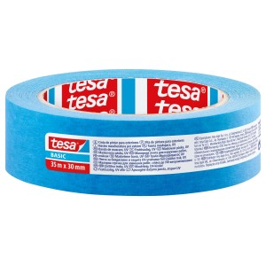 Niebieska taśma maskująca t.b.t., idealna do malowania.