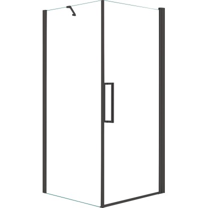 Baliv Kabina prysznicowa Barcelona DUK-4870 80 czarna