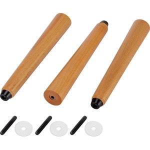 t.b.t. Drewniane nogi do mebli, w zestawie ze śrubami i podkładkami.