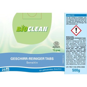 BIOCLEAN Tabletki do zmywarki Sensitive 500 g