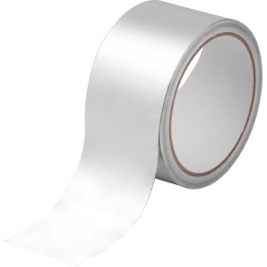 Taśma aluminiowa LUX, rolka 50 mm x 10 m. Srebrna taśma klejąca do użytku wewnątrz i na zewnątrz.