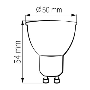 Goldlux Żarówka LED PLATINUM GU10 4,5W 4000K 450lm