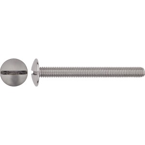 Śruba z łbem grzybkowym M8 x 80 mm, stal ocynkowana ogniowo, 2 sztuki