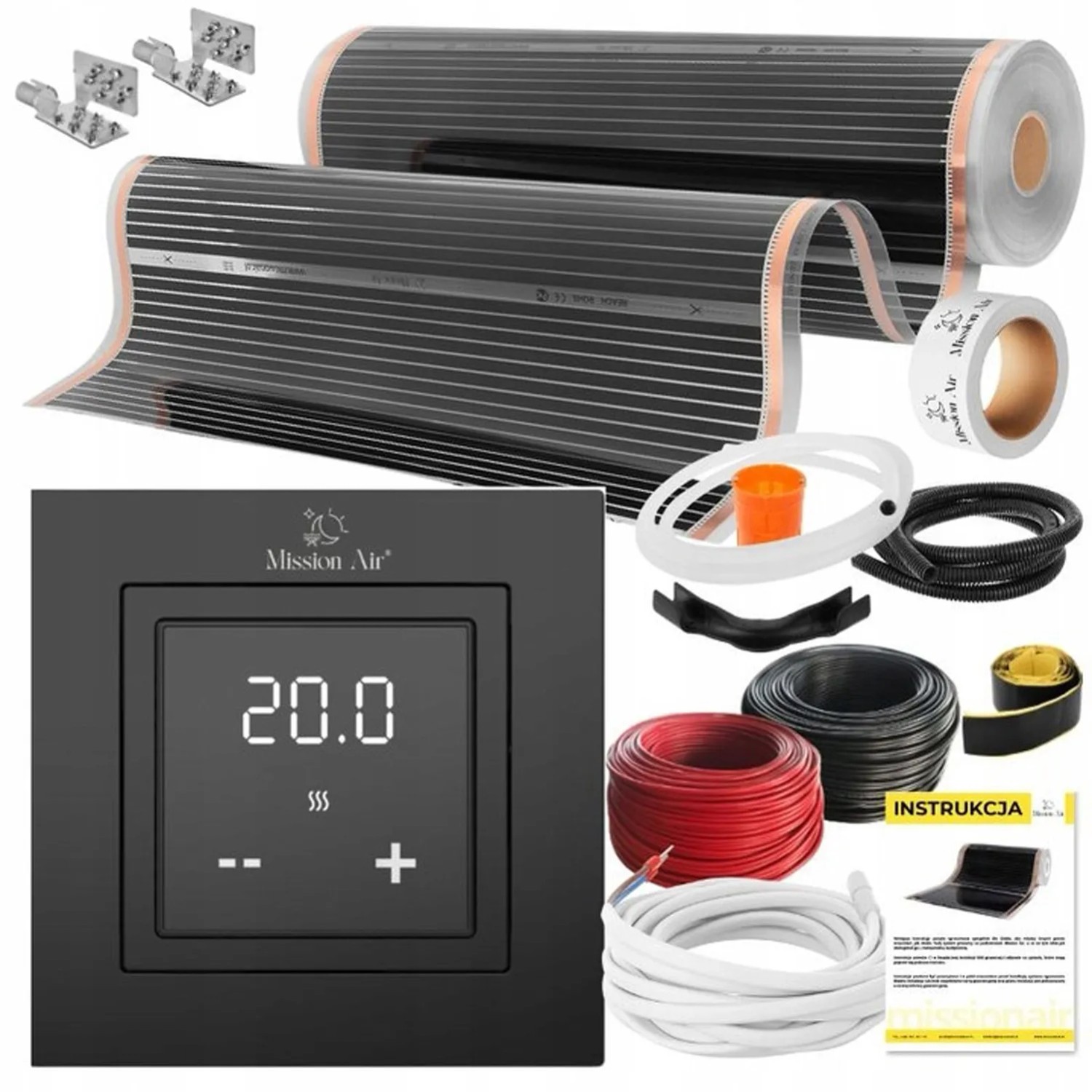 Mission Air Zestaw na podczerwień Silver 100 +Aries Black 3m2