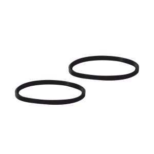 Dwie czarne uszczelki gumowe t.b.t. w zestawie.