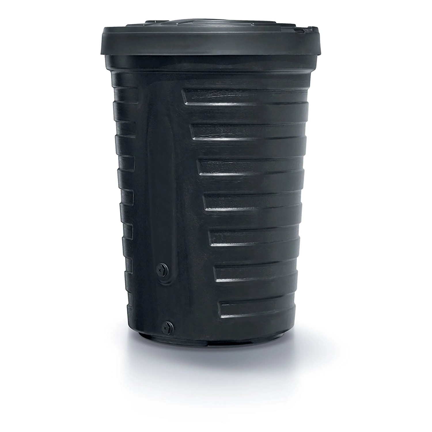 Czarny pojemnik na deszczówkę Waterform Raincan, 210 l, do nawadniania ogrodu i oszczędzania wody.