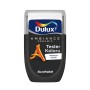 Tester koloru Dulux Ambiance Ceramic w kolorze czarnym do farb ściennych.