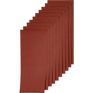 Paski ścierne LUX K180, 10 sztuk, bez perforacji, 93x230mm, do szlifierek oscylacyjnych.