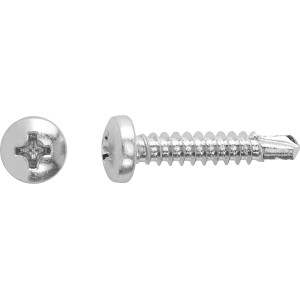 Wkręt uniwersalny z łbem soczewkowym, Ø 4,2 x 25 mm, napęd PH, ocynkowany, 20 sztuk