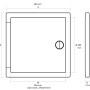 Przybysz Osłona Rewizyjne z tworzywa ABS 30x30 cm_3