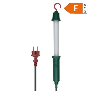 DPM Lampka robocza LED z hakiem 8W 230V 6500K 670lm IP54 zielona