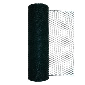 Ciemnozielona siatka ogrodzeniowa w rolce, ogrodzenie z siatki do ogrodu i na działkę.