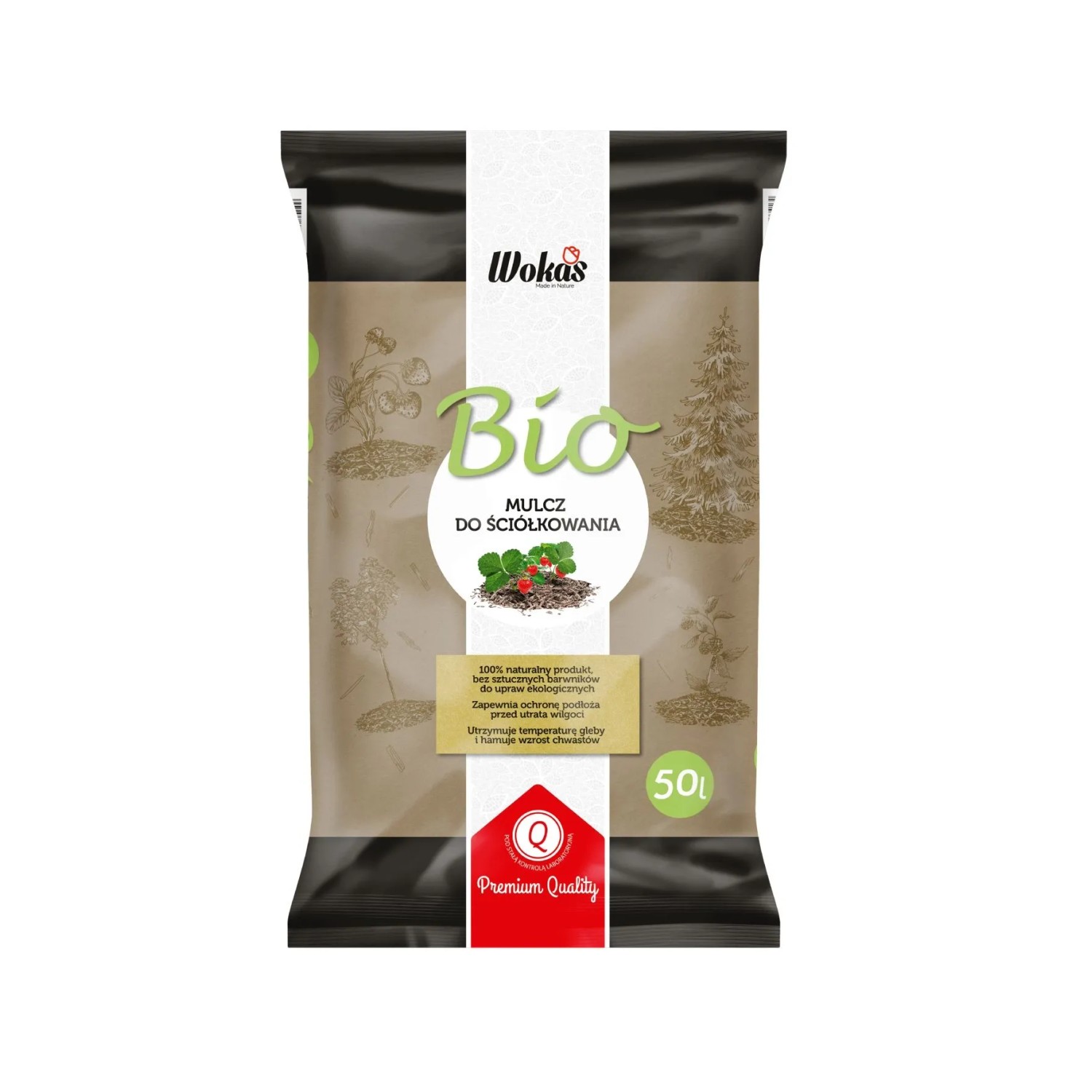 Wokas Mulcz Bio do ściółkowania 50L