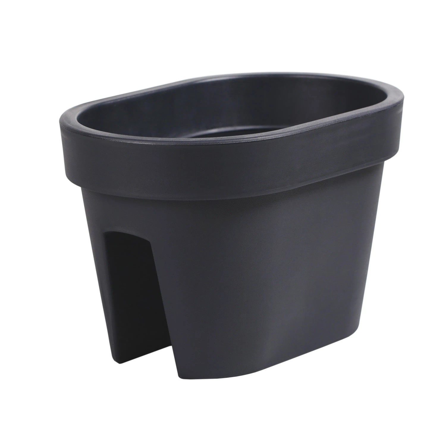 Prosperplast Doniczka na balustradę Lofly Raili antracyt 39,6 cm 27,3 l