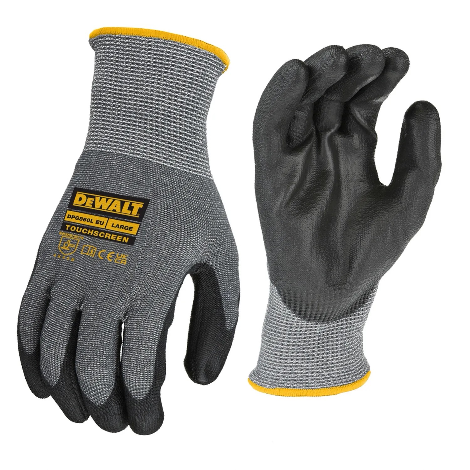DeWALT Rękawice ochronne CUT-D do ekranów dotykowych - roz. 9