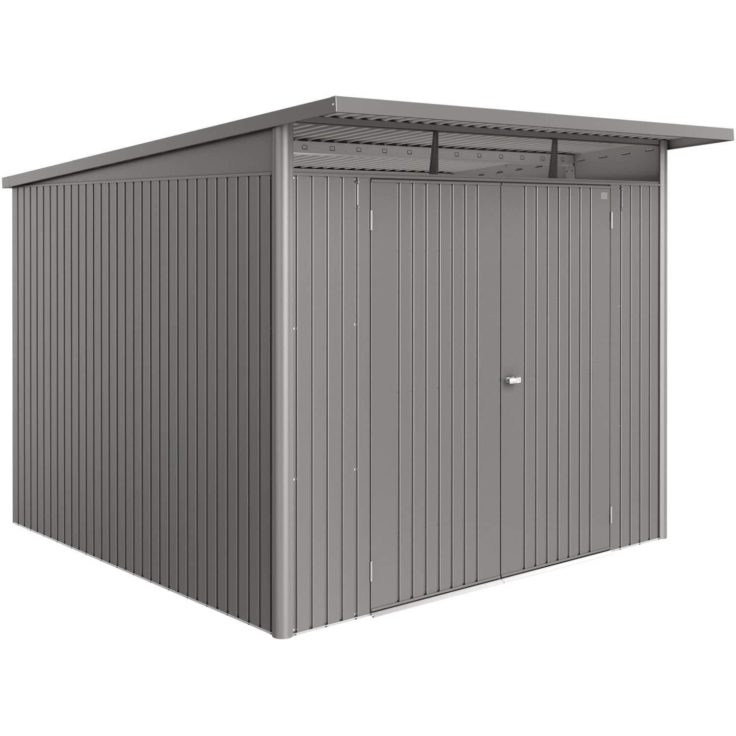 Biohort Metalowa altana AvantGarde ECO A7, kwarc. szary metalik, podwójne drzwi