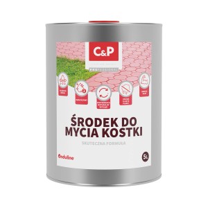 5L kanister środka t.b.t. do czyszczenia kostki brukowej. Akcesoria do układania płytek.