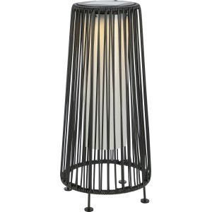Lampa solarna stojąca AVIANO kosz wys. 45 cm IP44 czarna