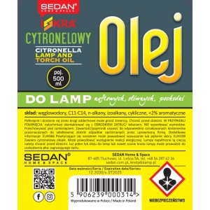 Olej do lamp cytronella Iskra - 500 ml