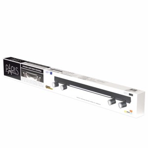 Goldlux Lampa ścienno-sufitowa LED PARIS 24W 4000K 1800lm + 4xGU10 10W czarna