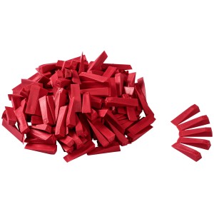 LUX Kliny do płytek 5 mm Classic, 250 czerwonych klinów z tworzywa sztucznego do równych spoin.