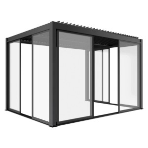 Drzwi przesuwne LUXE antracyt - 2,7 x 2,38 m