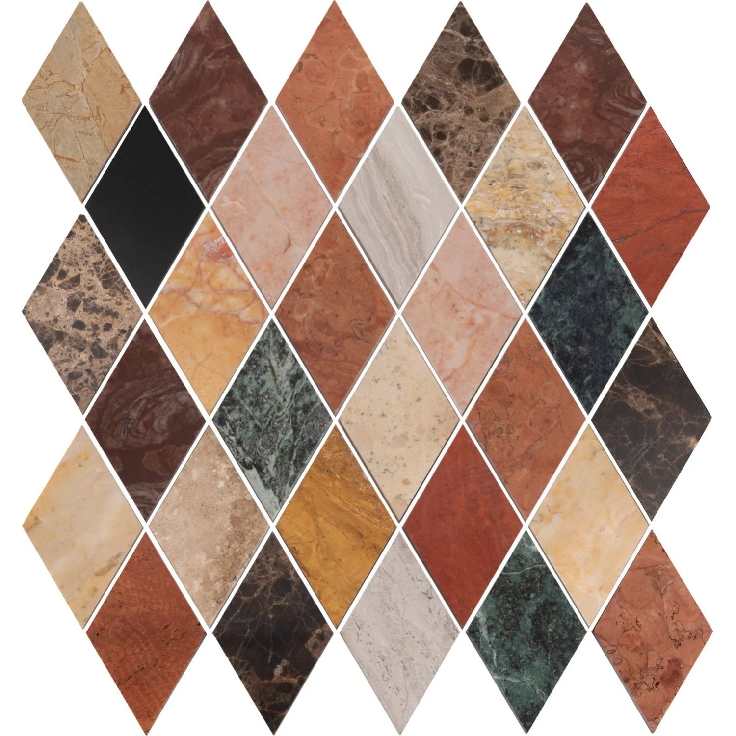 Mozaika Emperador rombic mix 29,5 x 29,5 cm