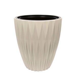 Doniczka z wkładem Caro migdałowa - 30 cm