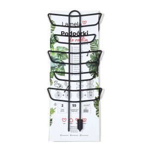 Czarna podpórka do roślin t.b.t. do doniczek, akcesoria ogrodowe.