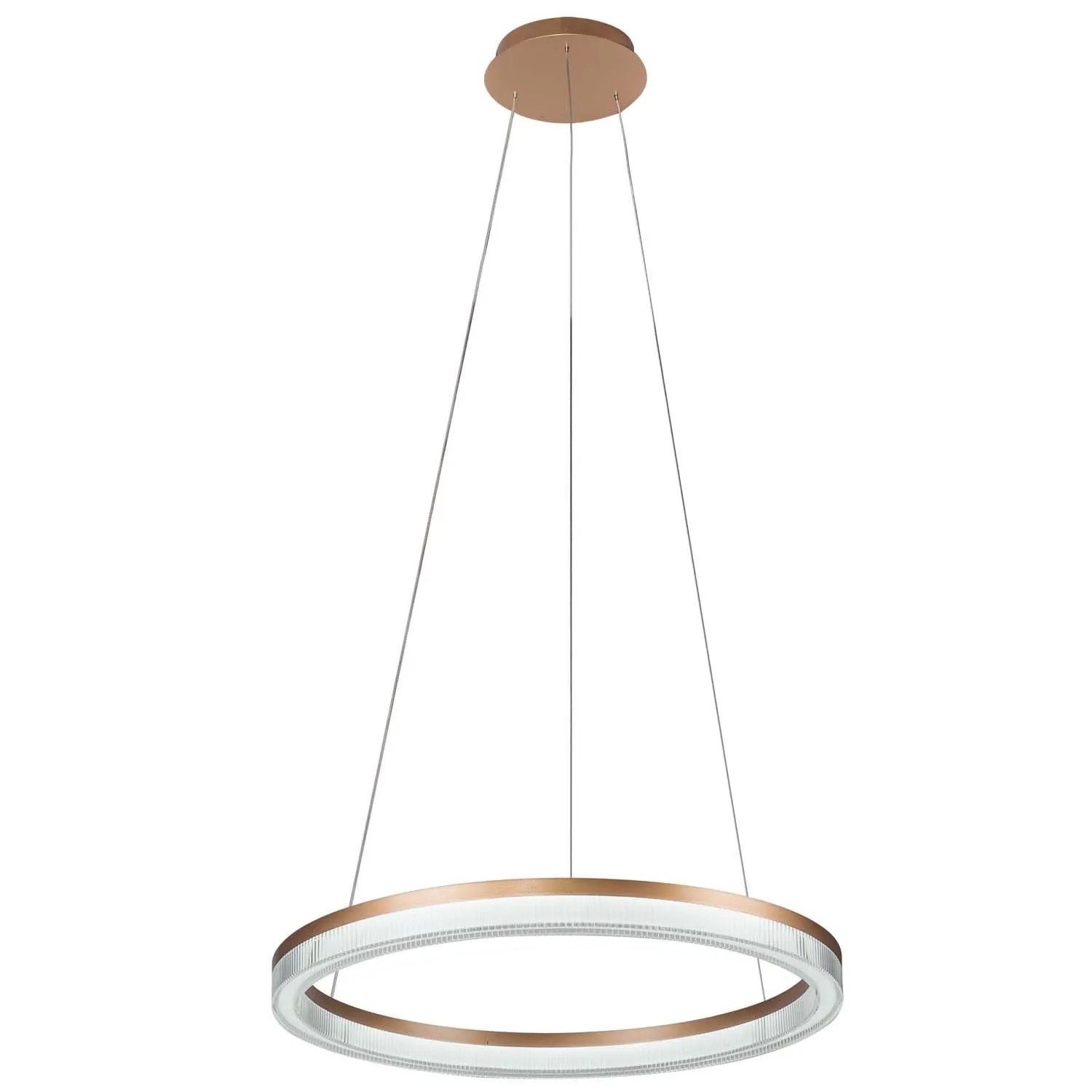 Light Prestige Lampa wisząca LED MIDWAY CRISTAL TRIANGLE 50W CCT 6380lm złota