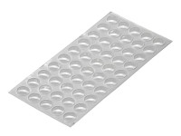 Odbojniki meblowe samoprzylepne transp.x50 śr.10x2 Odbojniki meblowe samoprzylepne transp.x50 śr.10x2
