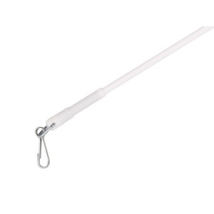 Gardinia pręt do zasłon, metalowy, biały, 75 cm, 2 sztuki w zestawie.