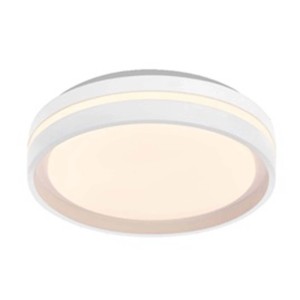 Biała, okrągła lampa sufitowa LED Osram Orbis Noemi, 39 cm, ściemnialna, ciepłe światło do wnętrz.