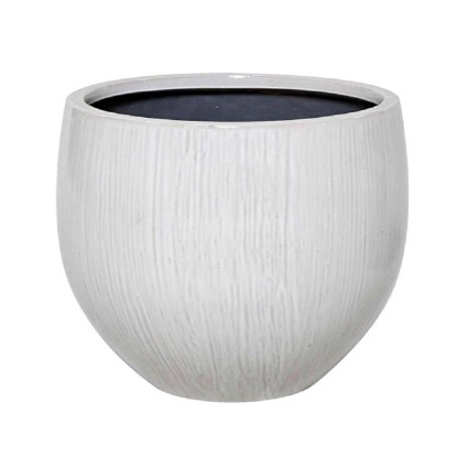 Donica Fiberstone, śr. 38 cm, biała