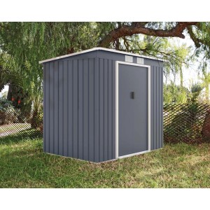 Szara metalowa szopa ogrodowa t.b.t.